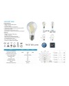 BOMBILLA LED - E27 ESTÁNDAR FILAMENTO - 7W - 3000K - 800lm